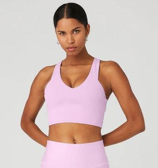 A Cropped Top: Alo Airbrush Real Bra Tank