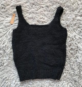 SKIMS Cozy Knit Tank in Onyx S/M Size M - $75 New With Tags - From Matilda