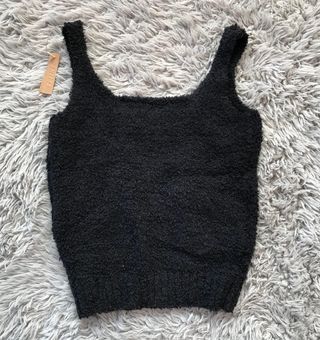 SKIMS Cozy Knit bouclé tank - Onyx