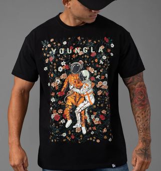 YOUNGLA Men's Astro Affairs Tee Black Size XL - $15 (57% Off Retail) - From  Delaney