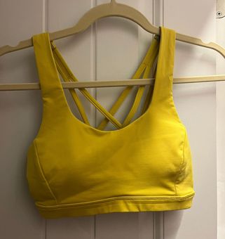 Lululemon Sports Bra Size 2 Yellow - $40 (23% Off Retail) - From Alicia