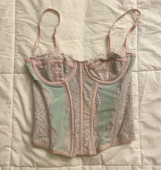 Urban Outfitters Modern Love Corset Top Blue Pink Sky Size XS - $40 - From  Alli