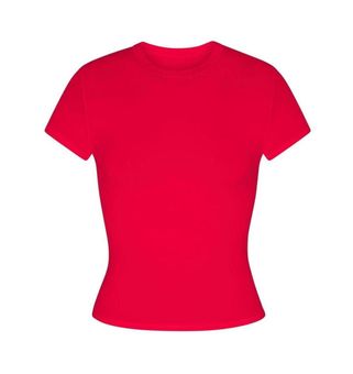 SKIMS Ruby/Red Fits Everybody T-Shirt Red Size L - $40 - From chloe