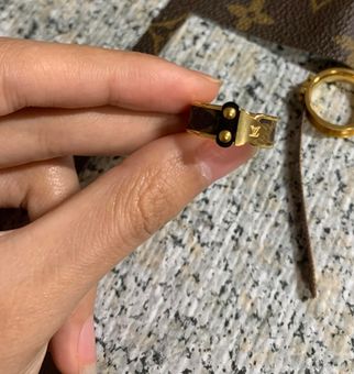 Louis Vuitton Upcycled Monogram Buckle Ring Gold - $52 New With