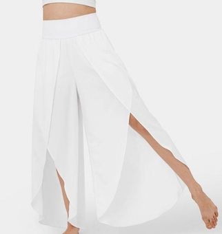 Halara High Waisted Elastic Pocket Palazzo Split Wide Leg 2-in-1