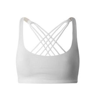 Lululemon Free To Be Wild Bra White Size 4 - $27 (51% Off Retail) - From  Sarah