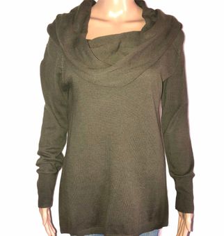 Wide cowl neck clearance sweater