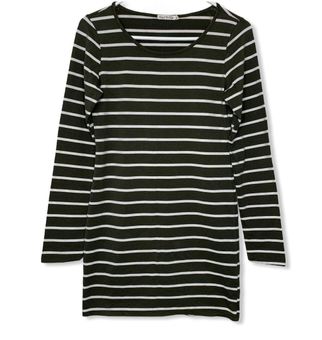 heart and hips striped dress