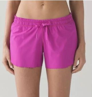 Lululemon Hit it Short Size 12 Polar Pink Laser Cut Scalloped Swift