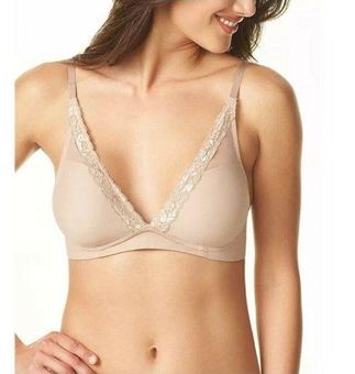 Warner's nude wireless bra size 34B - $26 - From Nifty