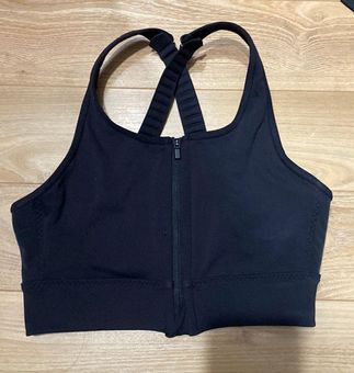 Athleta nwot black zipup sports bra top size xs - $23 - From Ava