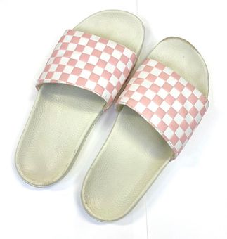 vans pink slides