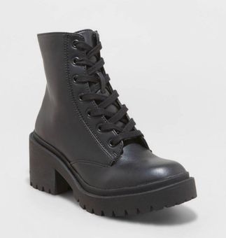 target faux leather boots