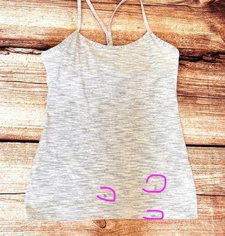 Lululemon Power Y Tank in Wee Are From Space Nimbus Battleship Gray Size 10  - $31 - From Amy