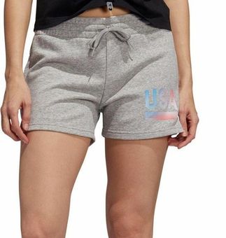 Adidas NWT Americana Sweat Shorts Grey. USA Athleisure