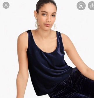 J.Crew: Velvet Tank Top For Women