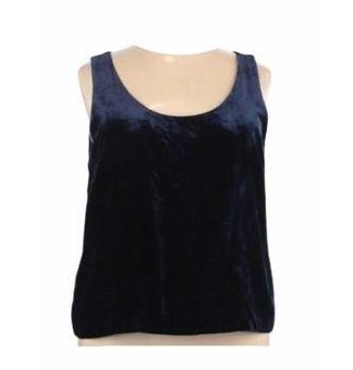 NWT J. Crew Velvet Tank Top Black Size 4 Style J4925