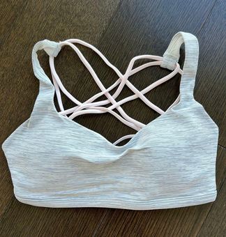 Lululemon pink/grey free to be wild bra Pink - $40 (16% Off Retail