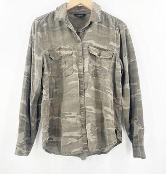 Lucky Brand Button Down Shirt Medium Camo Camouflage Green Casual Office  Work - $30 - From Leigh