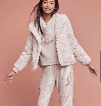 By Anthropologie Faux Fur Jacket