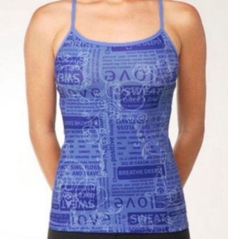 Lululemon Power Y Tank Manifesto Blue Size 8 - $32 - From Celi