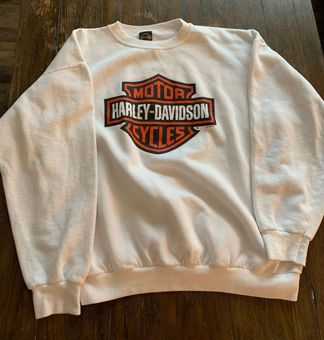 Harley Davidson Vintage Crewneck White 