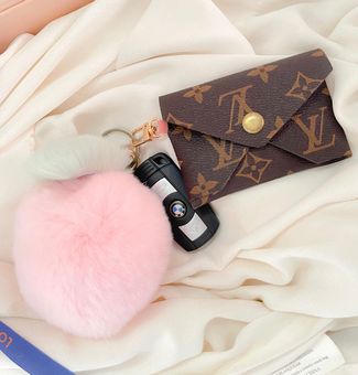 Louis Vuitton Upcycled Card Holder Keychain - $80 New With Tags - From Marci