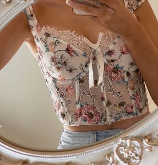 Victoria's Secret, Tops, Vs Pink Floral Corset Top