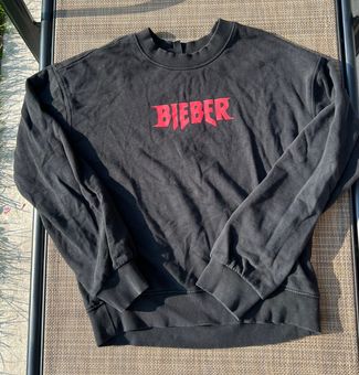 Justin Bieber Purpose Tour Merch Crewneck Black Size XS 15