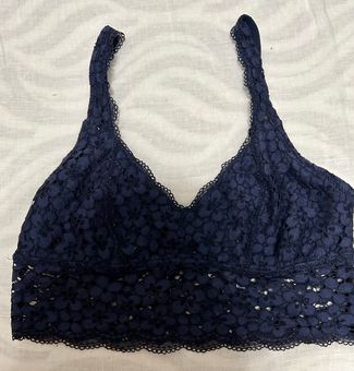 Aerie Navy Lace Bralette. Size Small Blue - $10 - From Katherine