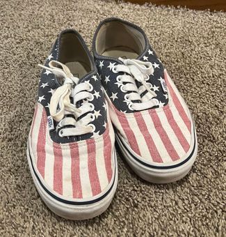 Vans American Flag Sneaker Size 8.5 - $19 - From Kaitlyn