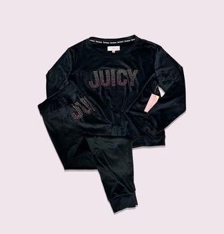 Oversized T-shirt And Velour Jogger Set