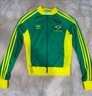 Adidas Vintage Brasil/Brazil Zip Up Jacket Green Size XS - $40 (60% Off  Retail) - From Abby