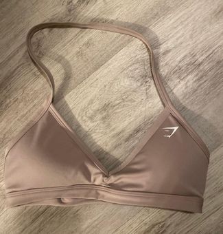 Gymshark evening blush halter minimal bra Tan - $33 - From San