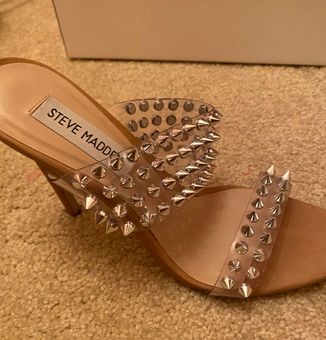 Steve Madden Radar Studded Dress Sandals Tan Size 6 100 20