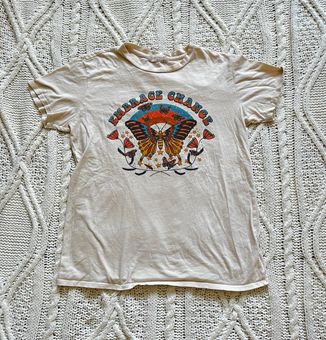 Altar'd State Graphic Butterfly Tee Tan Size XS - $14 - From Averi