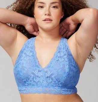 Soma Embraceable Lace Bralette Blue Size XXL - $24 - From Pink