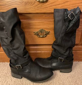Kohls black outlet leather boots