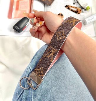 Re-purposed LV Key chain wristlet