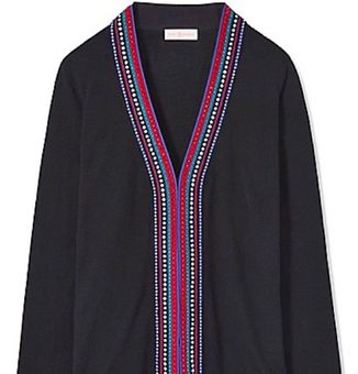 Tory Burch Whitney Cardigan Black silk wool S NWT - $225 New