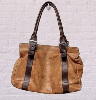 Valentina leather handbag Made In Italy genuine Leather distressed