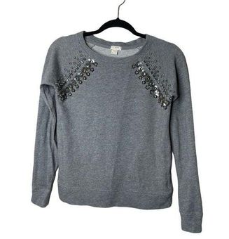 J crew sales embellished sweatshirt