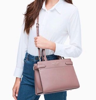 Kate Spade Staci Medium Saffiano Leather Top Zip Satchel Purse