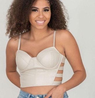 Plus Size Strappy Corset Top