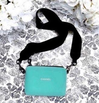 Chanel Robin Egg Blue Cosmetic/ Makeup Bag/ Crossbody Purse/ Authentic -  $250 - From Kiki