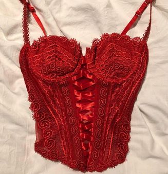 Victoria's Secret red lace corset - $45 - From johanna