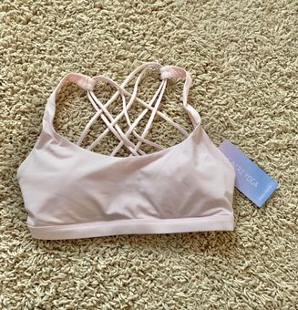 CRZ Yoga Strappy Sports Bra Pink - $19 (13% Off Retail) New With Tags -  From Trendy