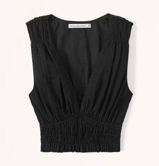 Wide Strap Top Black