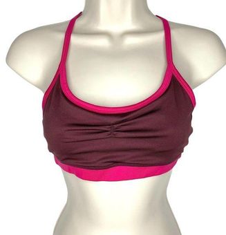 Aerie Maroon Adjustable Strap Sports Bra Medium Size undefined