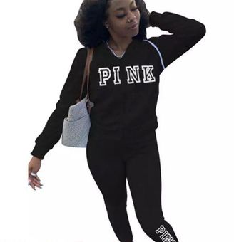 Victoria's Secret PINK Pink Sweat Suit Size M - $21 (57% Off Retail) - From  Janya